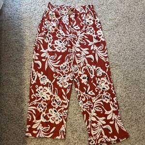 Express Floral Wide Leg Pants